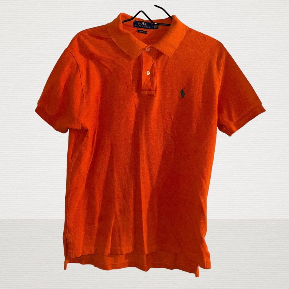 Polo Ralph Lauren Classic Fit Polo Shirt (Orange) (Men’s Medium)